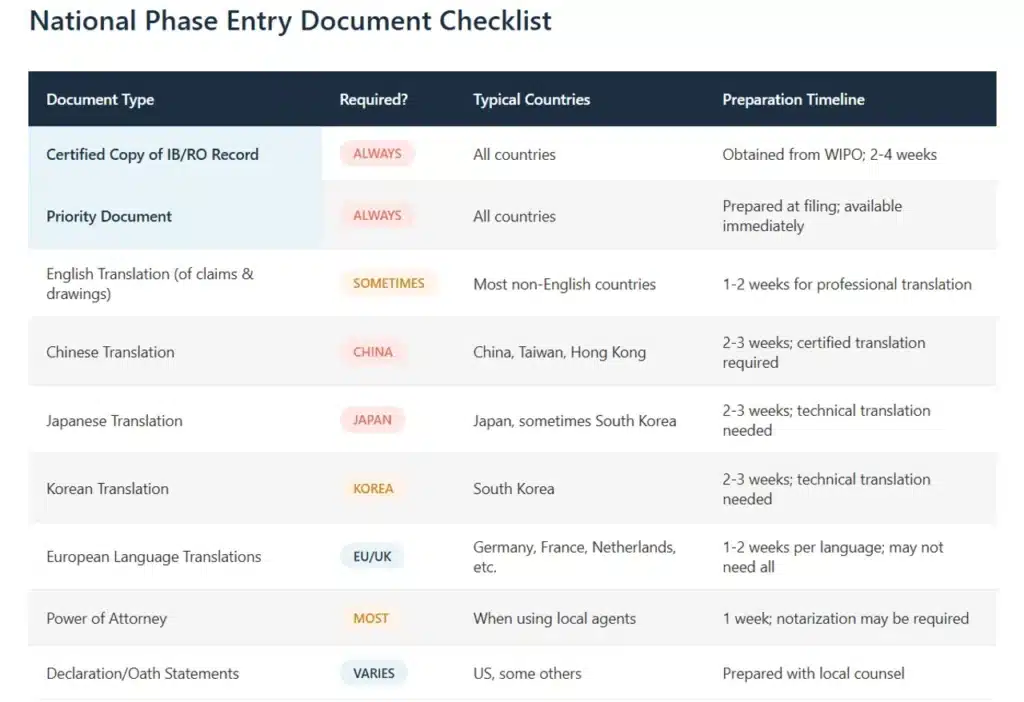 national-phase-entry-document-checklist
