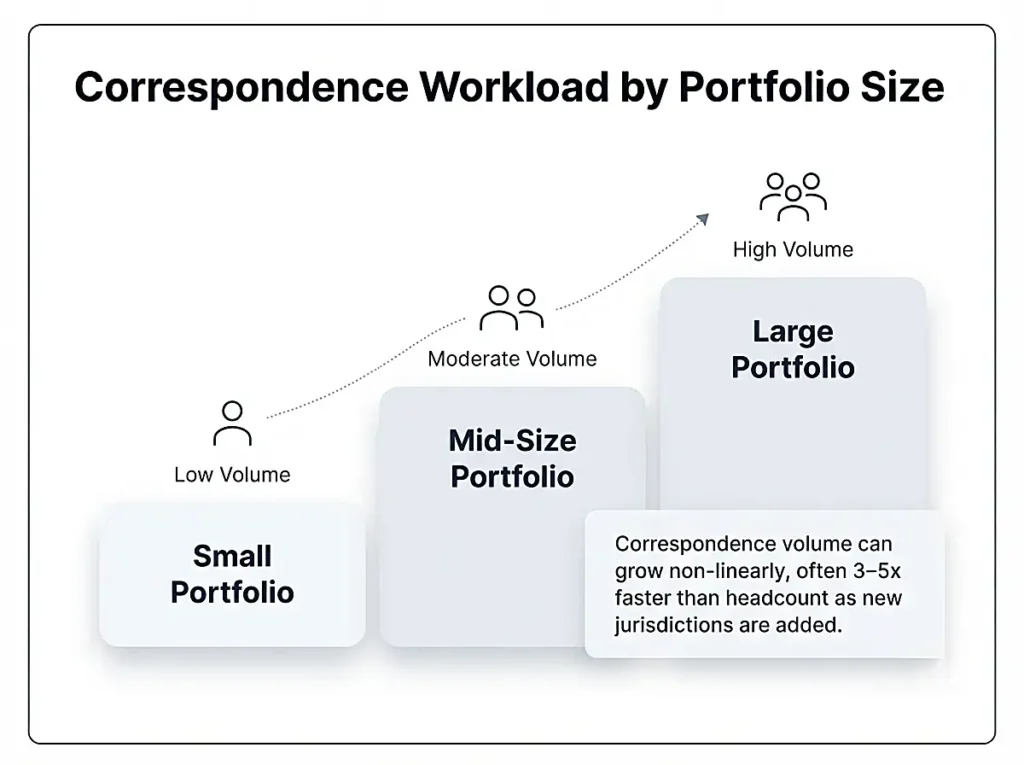 patent-portfolio-size-correspondence-workload-scaling